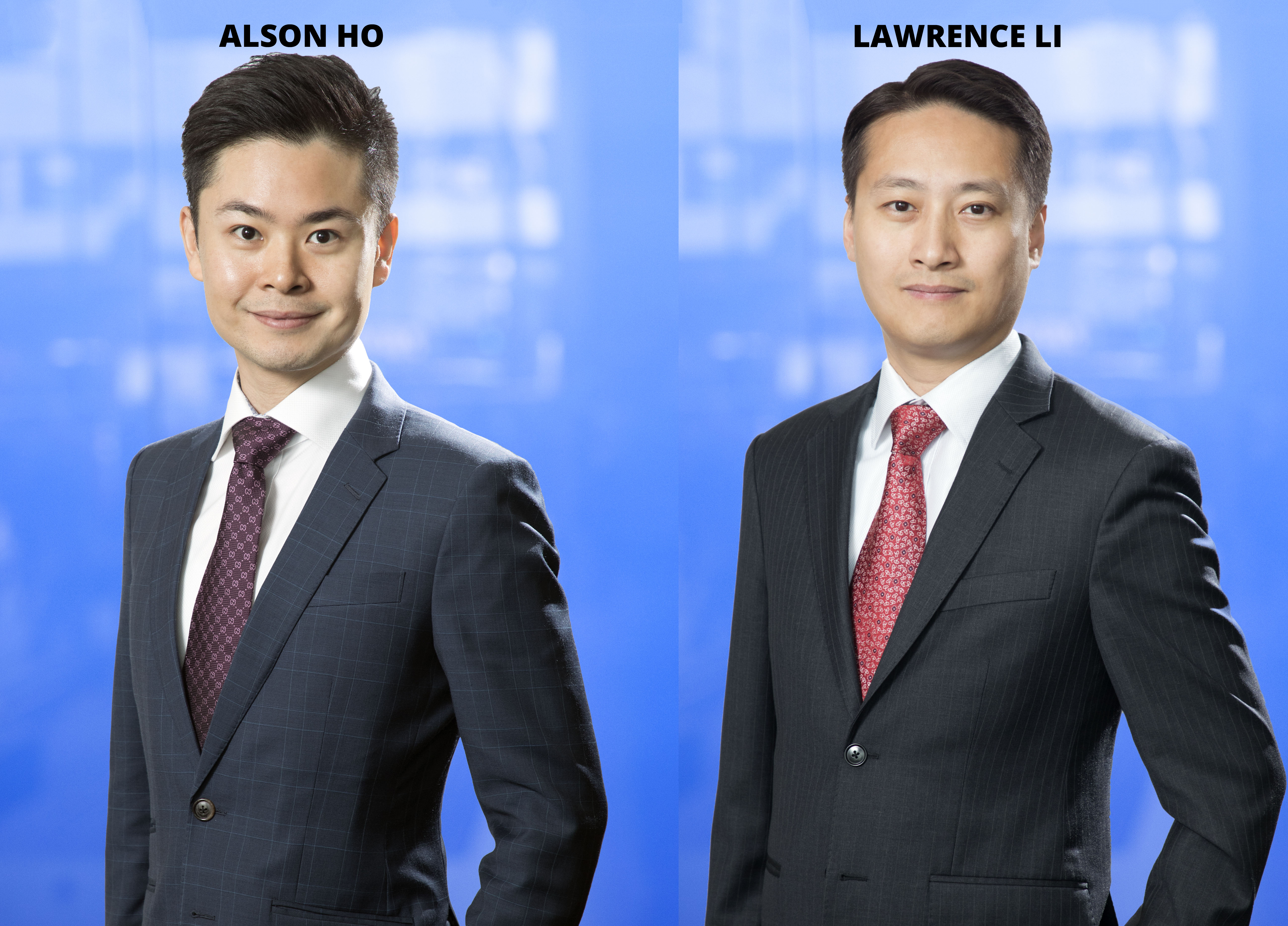 Alson Ho, head of insurance and  Lawrence Li as head of cards and unsecured lending 